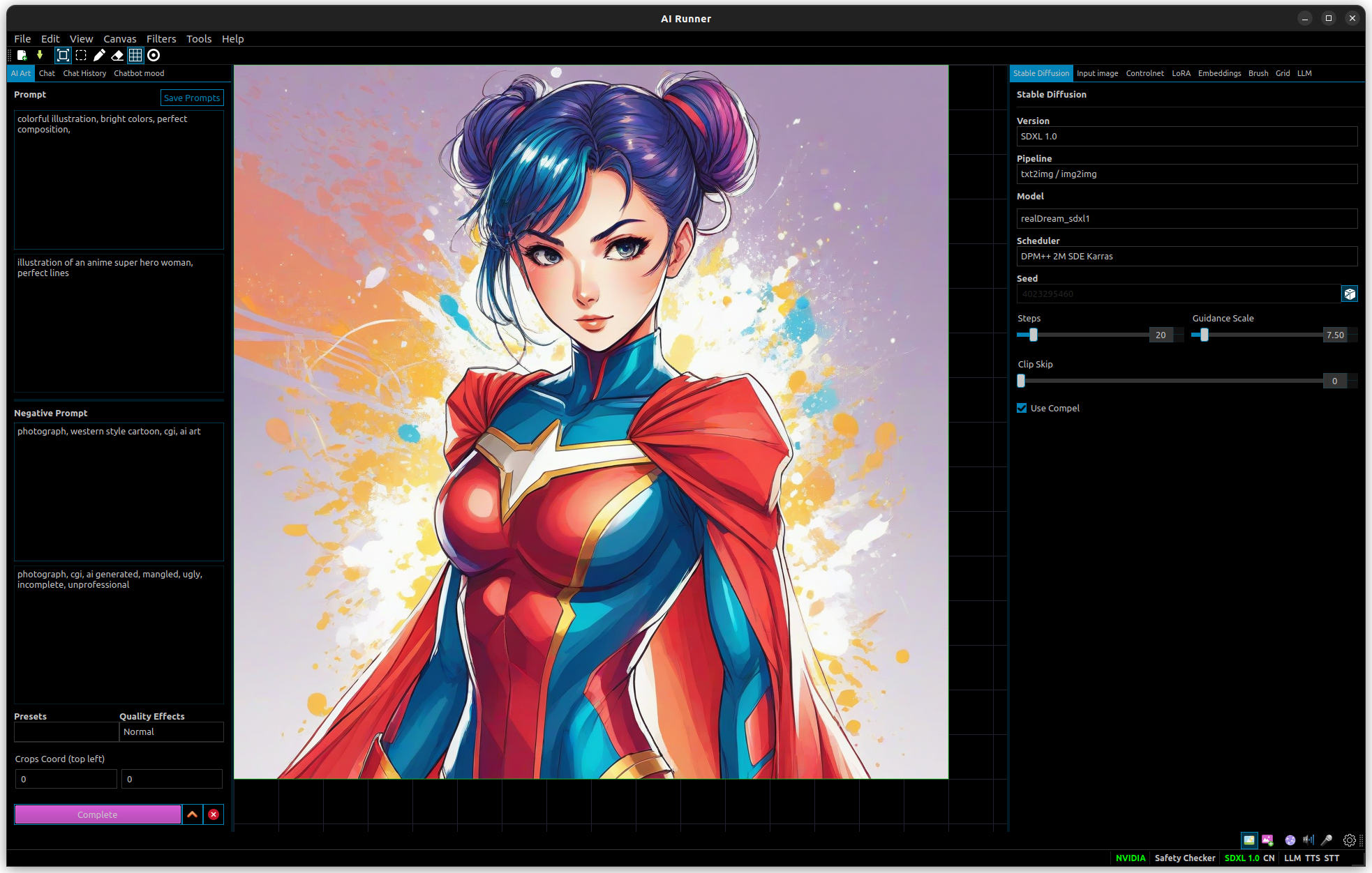 AI Runner main canvas