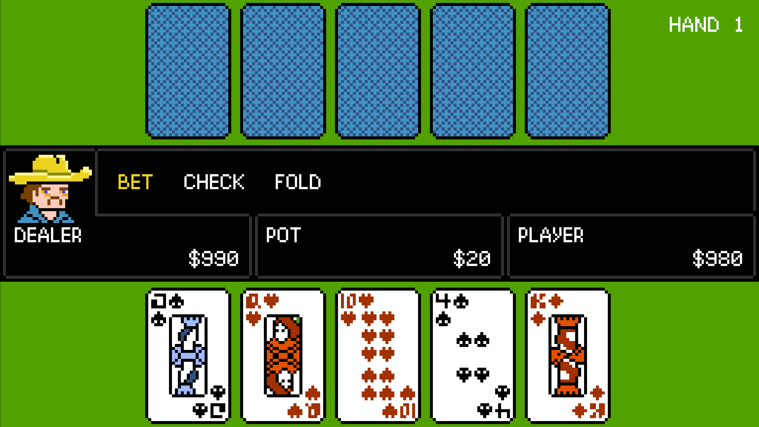 Cowboy Casino poker table